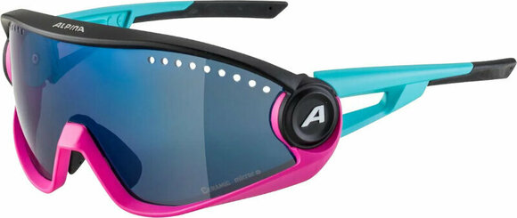 Cycling Glasses Alpina 5w1ng Blue/Magenta Black Matt/Blue Cycling Glasses - 1