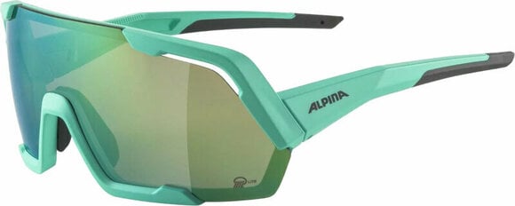 Óculos de ciclismo Alpina Rocket Q-Lite Turquoise Matt/Green Óculos de ciclismo - 1