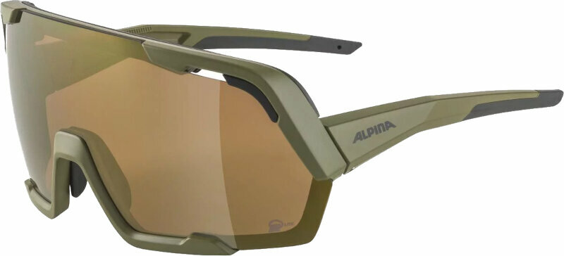 Cykelglasögon Alpina Rocket Bold Q-Lite Olive Matt/Bronce Cykelglasögon
