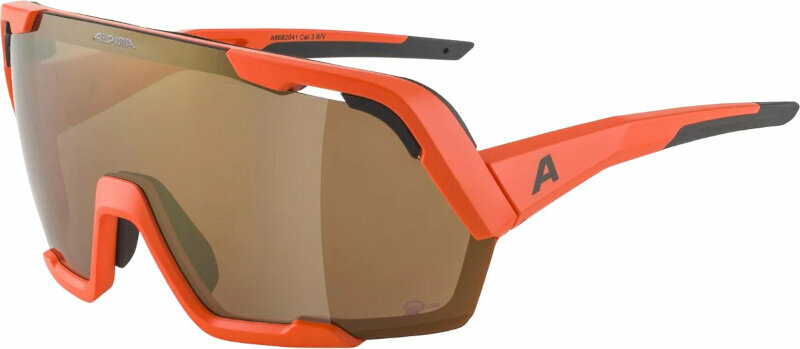 Cykelglasögon Alpina Rocket Bold Q-Lite Pumkin/Orange Matt/Bronce Cykelglasögon