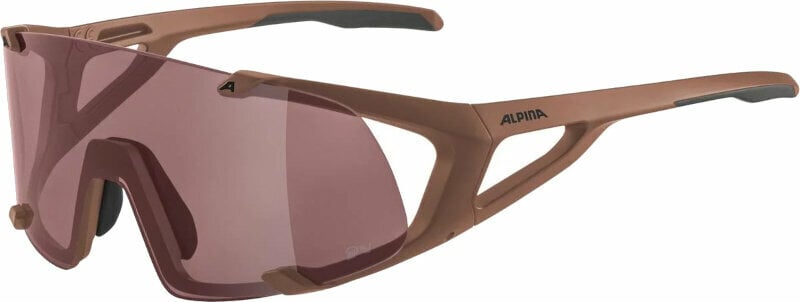 Sportsbriller Alpina Hawkeye Q-Lite Brick Matt/Black/Red