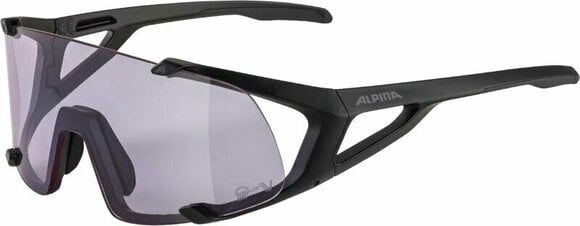 Sportglasögon Alpina Hawkeye S Q-Lite V Black Matt/Purple - 1