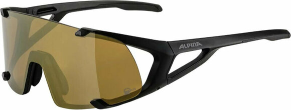 Óculos de desporto Alpina Hawkeye S Q-Lite Black Matt/Bronze - 1