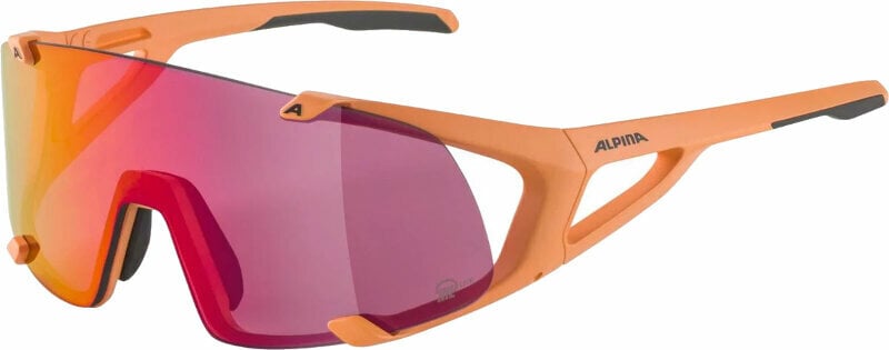 Lunettes de sport Alpina Hawkeye S Q-Lite Peach Matt/Pink