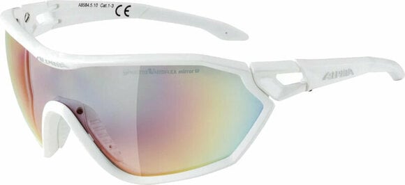 Óculos de desporto Alpina S-Way QV Black Matt/Rainbow - 1