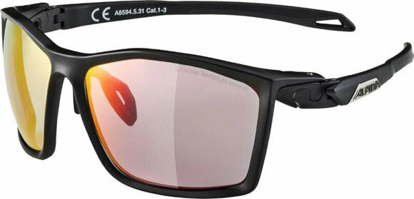 Óculos de desporto Alpina Twist Five QV Black Matt/Rainbow - 1