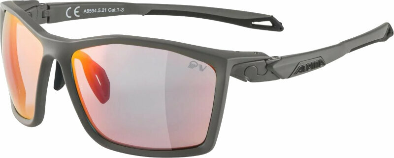 Óculos de desporto Alpina Twist Five QV Moon/Grey Matt/Rainbow