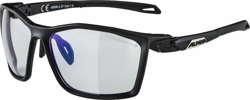 Okulary sportowe Alpina Twist Five V Black Matt/Blue