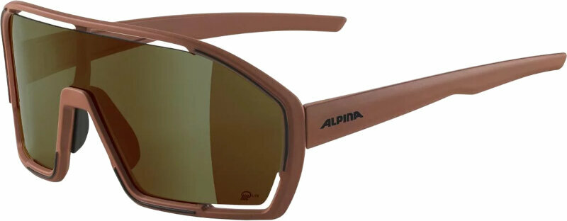 Óculos de ciclismo Alpina Bonfire Q-Lite Brick Matt/Bronce Óculos de ciclismo