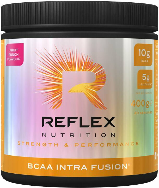 Aminozuren / BCAA Reflex Nutrition BCAA Intra Fusion Fruit Punch 400 g Aminozuren / BCAA