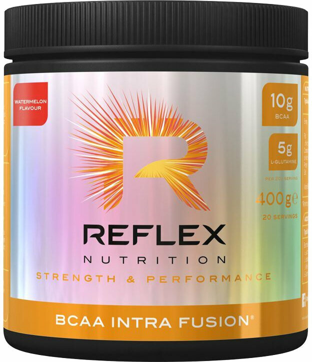 Aminokyseliny / BCAA Reflex Nutrition BCAA Intra Fusion  Vodní meloun 400 g Aminokyseliny / BCAA