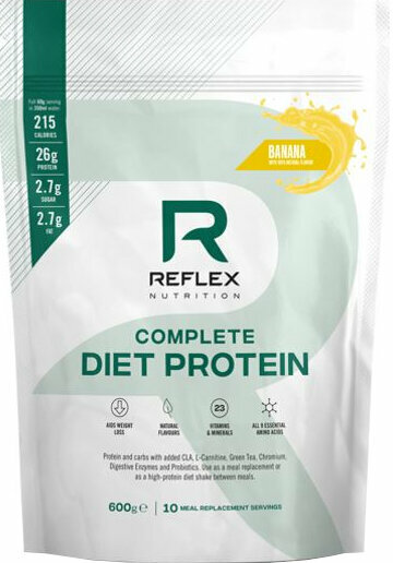 Viaczložkový proteín Reflex Nutrition Complete Diet Protein Banán 600 g Viaczložkový proteín