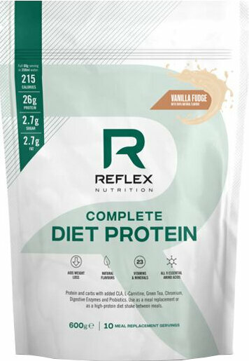 Proteína multicomponente Reflex Nutrition Complete Diet Protein Vanilla Fudge 600 g Proteína multicomponente