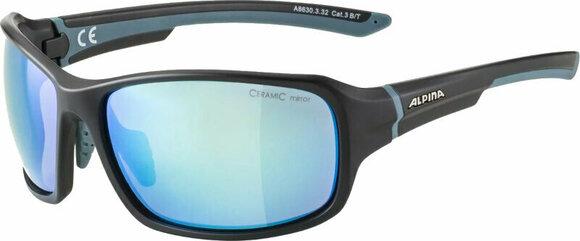 Gafas deportivas Alpina Lyron Black/Dirt/Blue Matt/Blue Gafas deportivas - 1