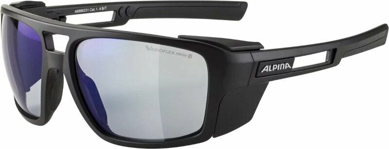 Óculos de sol para exterior Alpina Skywalsh V Black Matt/Blue Óculos de sol para exterior