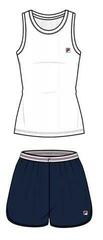 Fitness bielizeň Fila FPS4122  Tank Jersey Rib / Pant French Terry White/Blue M Fitness bielizeň