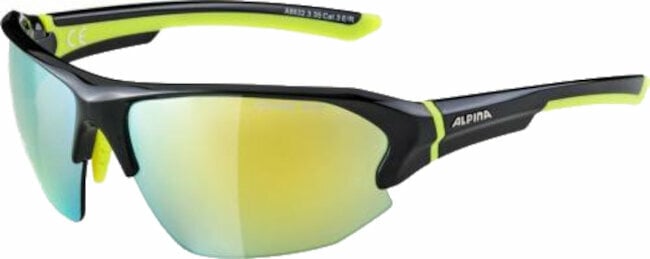Sportsbriller Alpina Lyron HR Black/Neon Yellow Gloss/Yellow