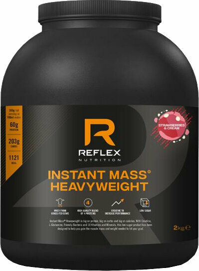 Carbohydrate / Gainer Reflex Nutrition Instant Mass Heavy Weight Strawberry 2000 g Carbohydrate / Gainer