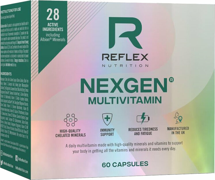 Multivitaminico Reflex Nutrition Nexgen 60 Capsules Multivitaminico