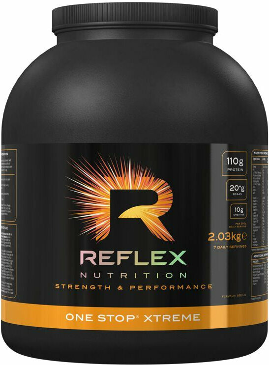 Anabolisator en pre-trainingsstimulans Reflex Nutrition One Stop Xtreme Vanilla 2030 g Anabolisator en pre-trainingsstimulans