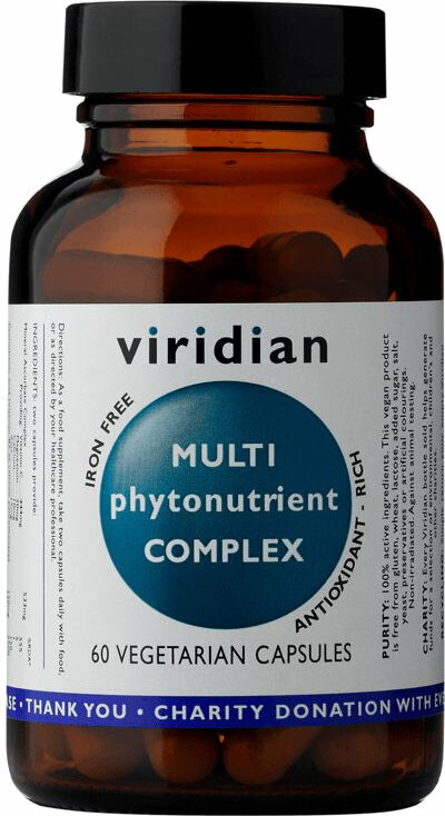 Multivitaminski Viridian Multi Phyto Nutrient Complex 60 Capsules Multivitaminski