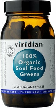 Антиоксиданти и естествени екстракти Viridian Soul Food Greens Organic 90 Capsules Антиоксиданти и естествени екстракти - 1