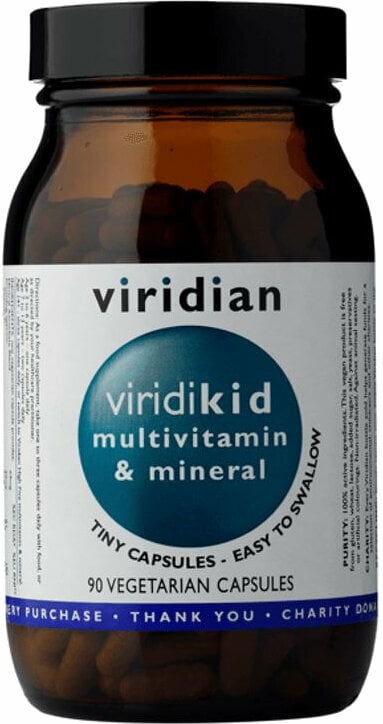 Multivitamiini Viridian Viridikid Multivitamin 90 Capsules Multivitamiini