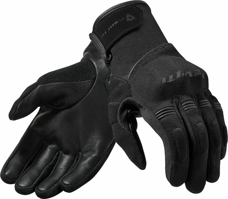 Motorcycle Gloves Rev'it! Mosca Ladies Black XS Motorcycle Gloves