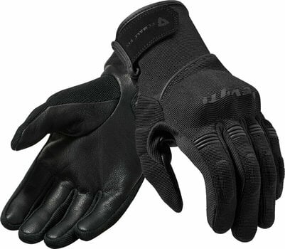 Motorcycle Gloves Rev'it! Mosca Ladies Black XS Motorcycle Gloves - 1