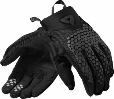 Motorcycle Gloves Rev'it! Massif Black S Motorcycle Gloves - 1