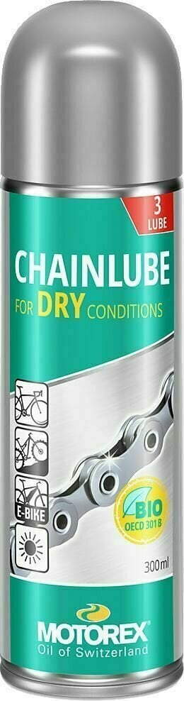 Fiets onderhoud Motorex Chain Lube Dry Conditions Spray 300 ml Fiets onderhoud
