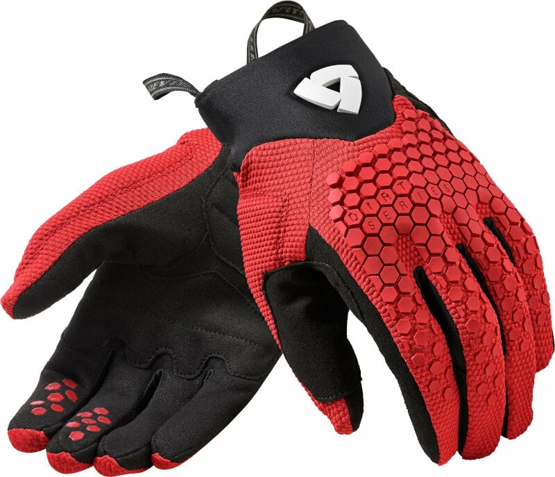 Motorcycle Gloves Rev'it! Massif Red S Motorcycle Gloves