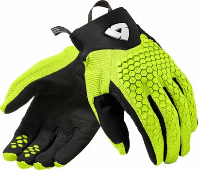 Motorcycle Gloves Rev'it! Massif Neon Yellow M Motorcycle Gloves - 1