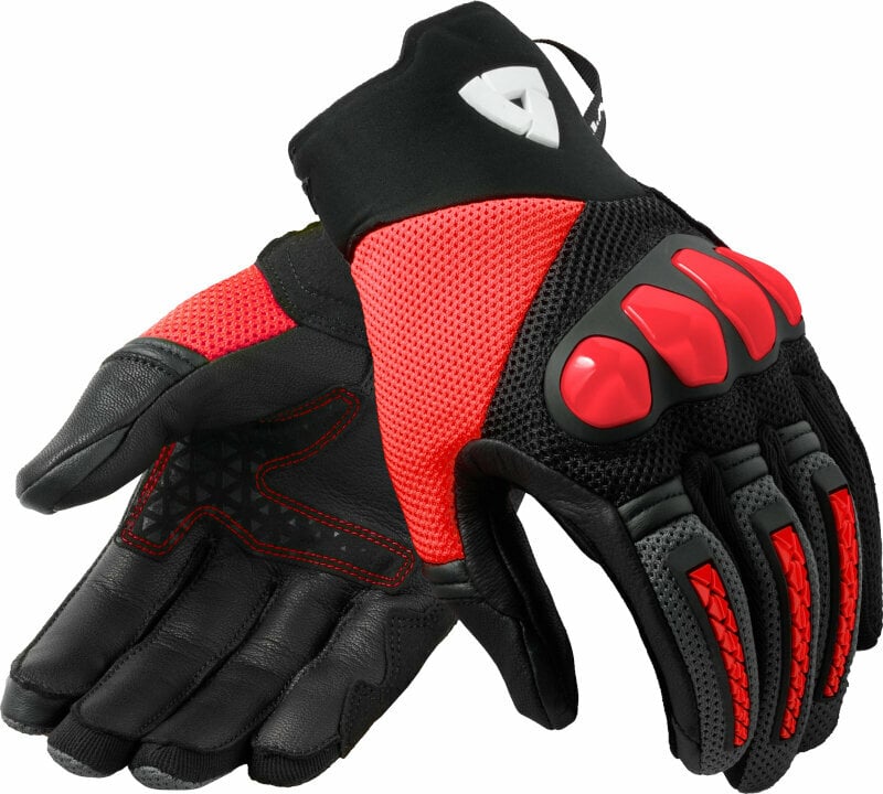 Γάντια Μηχανής Textile Rev'it! Speedart Air Black/Neon Red 2XL Γάντια Μηχανής Textile