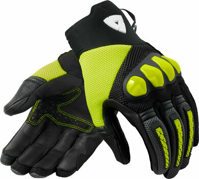 Motorcycle Gloves Rev'it! Speedart Air Black/Neon Yellow 2XL Motorcycle Gloves - 1