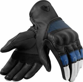 Motorcycle Gloves Rev'it! Redhill White/Blue S Motorcycle Gloves - 1