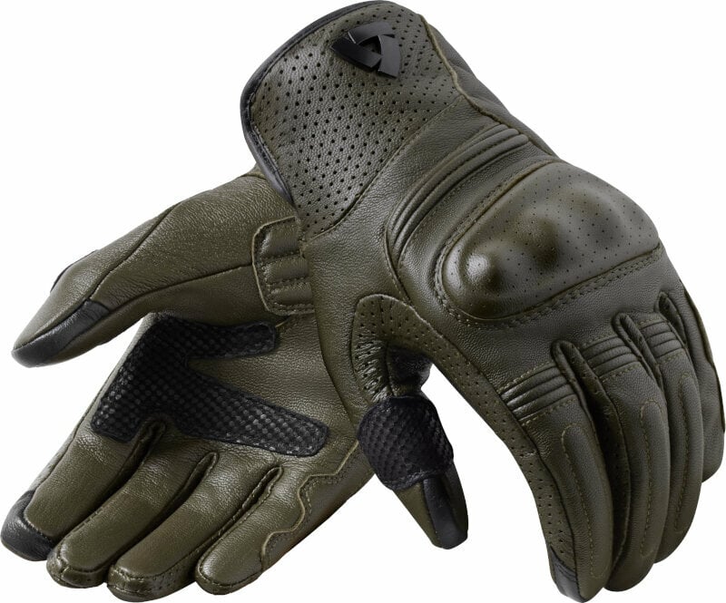 Motorcycle Gloves Rev'it! Monster 3 Dark Green S Motorcycle Gloves