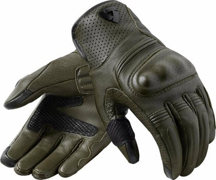 Motorcycle Gloves Rev'it! Monster 3 Dark Green S Motorcycle Gloves - 1