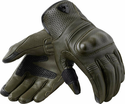 Motorcycle Gloves Rev'it! Monster 3 Dark Green 2XL Motorcycle Gloves - 1