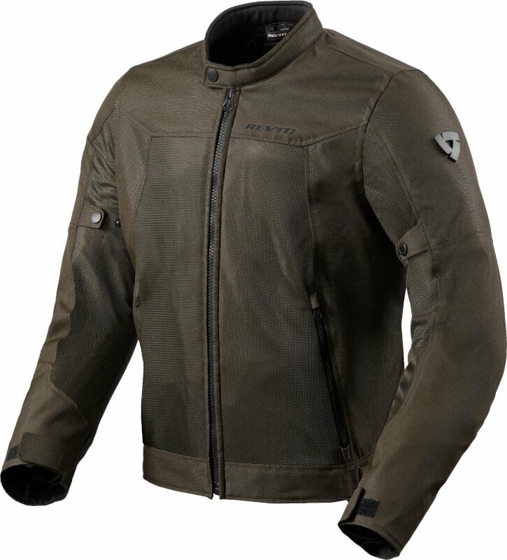 Textile Jacket Rev'it! Eclipse 2 Black Olive 2XL Textile Jacket