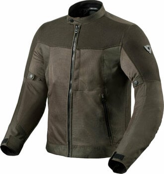 Textile Jacket Rev'it! Vigor 2 Black Olive M Textile Jacket - 1