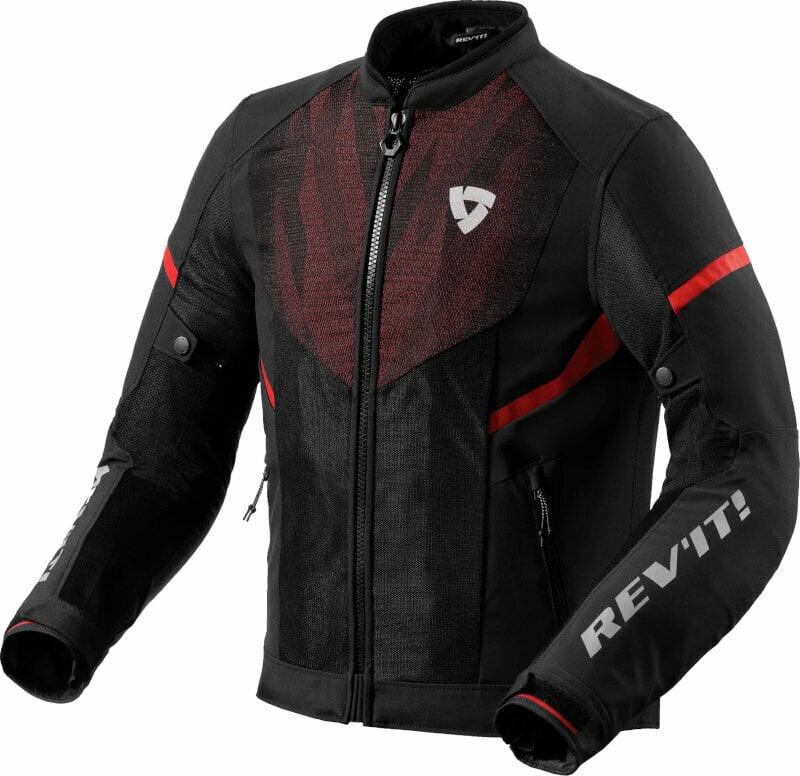 Tekstilna jakna Rev'it! Hyperspeed 2 GT Air Black/Neon Red M Tekstilna jakna