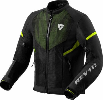 Giacca in tessuto Rev'it! Hyperspeed 2 GT Air Black/Neon Yellow XL Giacca in tessuto - 1