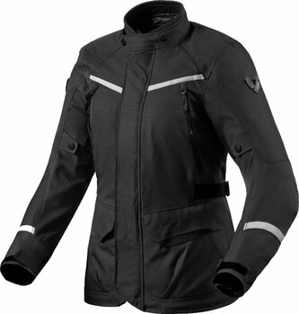 Textile Jacket Rev'it! Voltiac 3 H2O Ladies Black/Silver 34 Textile Jacket - 1