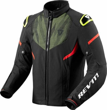 Textile Jacket Rev'it! Hyperspeed 2 H2O Black/Neon Yellow L Textile Jacket - 1