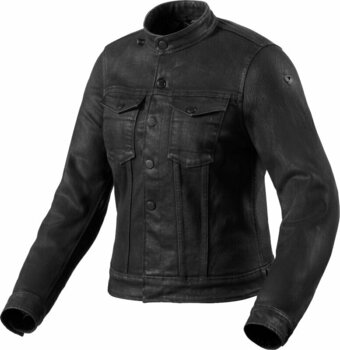 Textile Jacket Rev'it! Trucker Ladies Black S Textile Jacket - 1