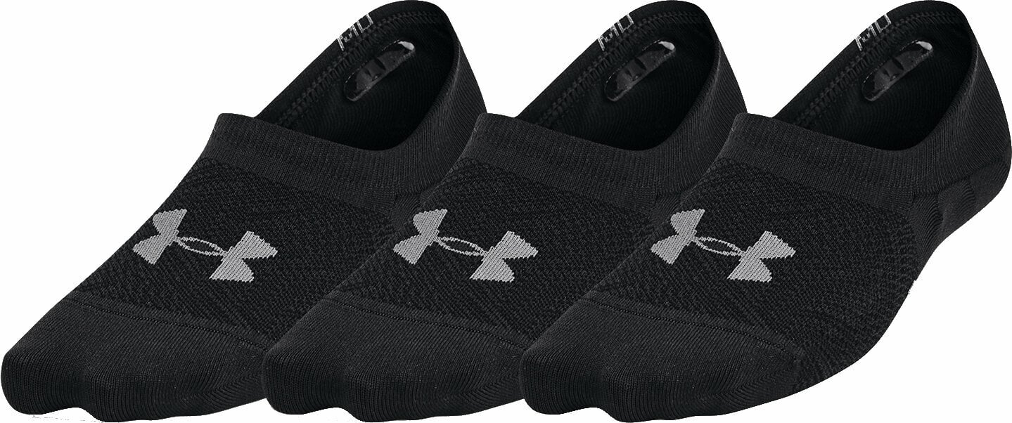 Calcetines deportivos Under Armour Women's UA Breathe Lite Ultra Low Socks 3-Pack Black/Pitch Gray L Calcetines deportivos