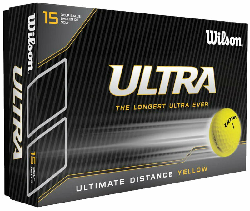 Golfový míček Wilson Staff Ultra Yellow Golf Balls 15-Ball Pack