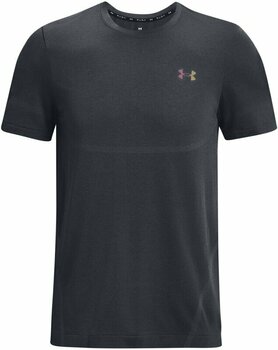 Majica za fitnes Under Armour Men's UA Rush Seamless Legacy Short Sleeve Pitch Gray/Black S Majica za fitnes - 1