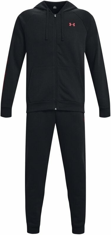 Fitness Sweatshirt Under Armour Men's UA Rival Fleece Suit Black/Chakra S Fitness Sweatshirt